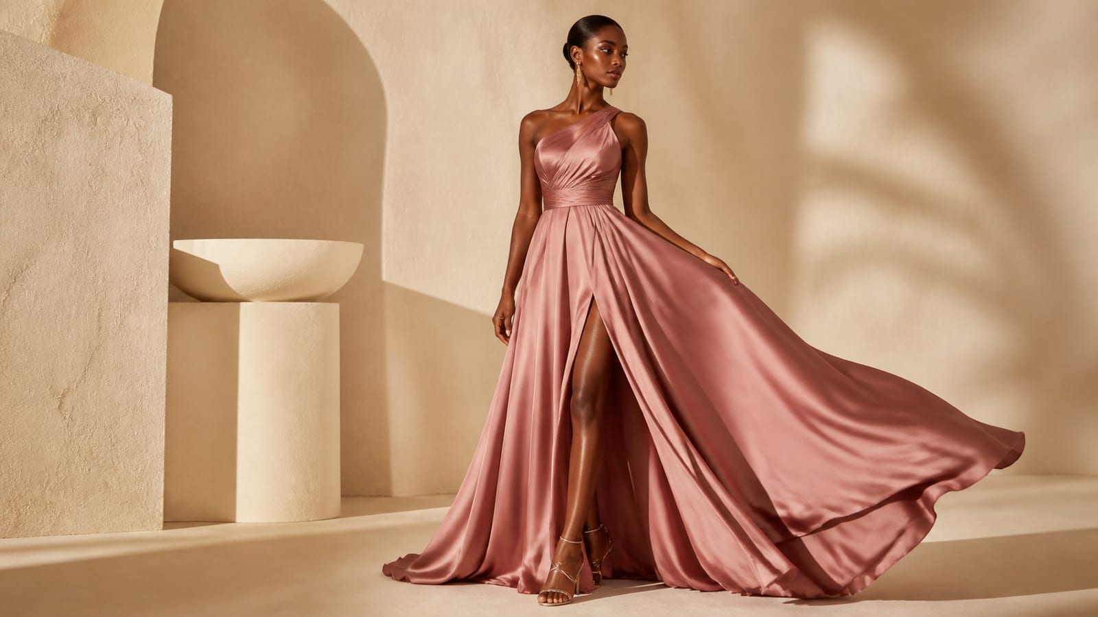 Robe satinée de la collection OXYSHOP